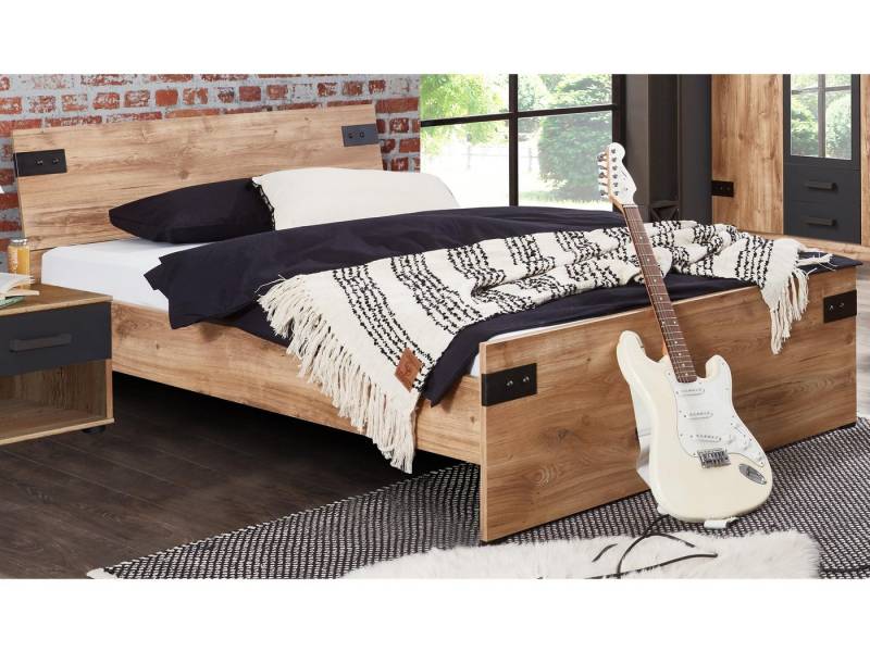 möbelando Bett Lothar, 96 x 85 x 210 cm (B/H/T) von möbelando