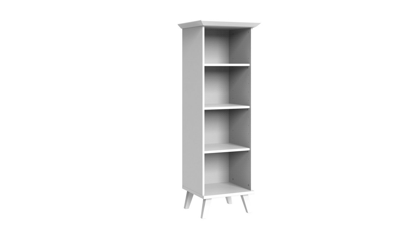 freiraum Bücherregal Victor, BxHxT: 42x144x41 cm, in WEISS mit 3 Einlegeböden von freiraum