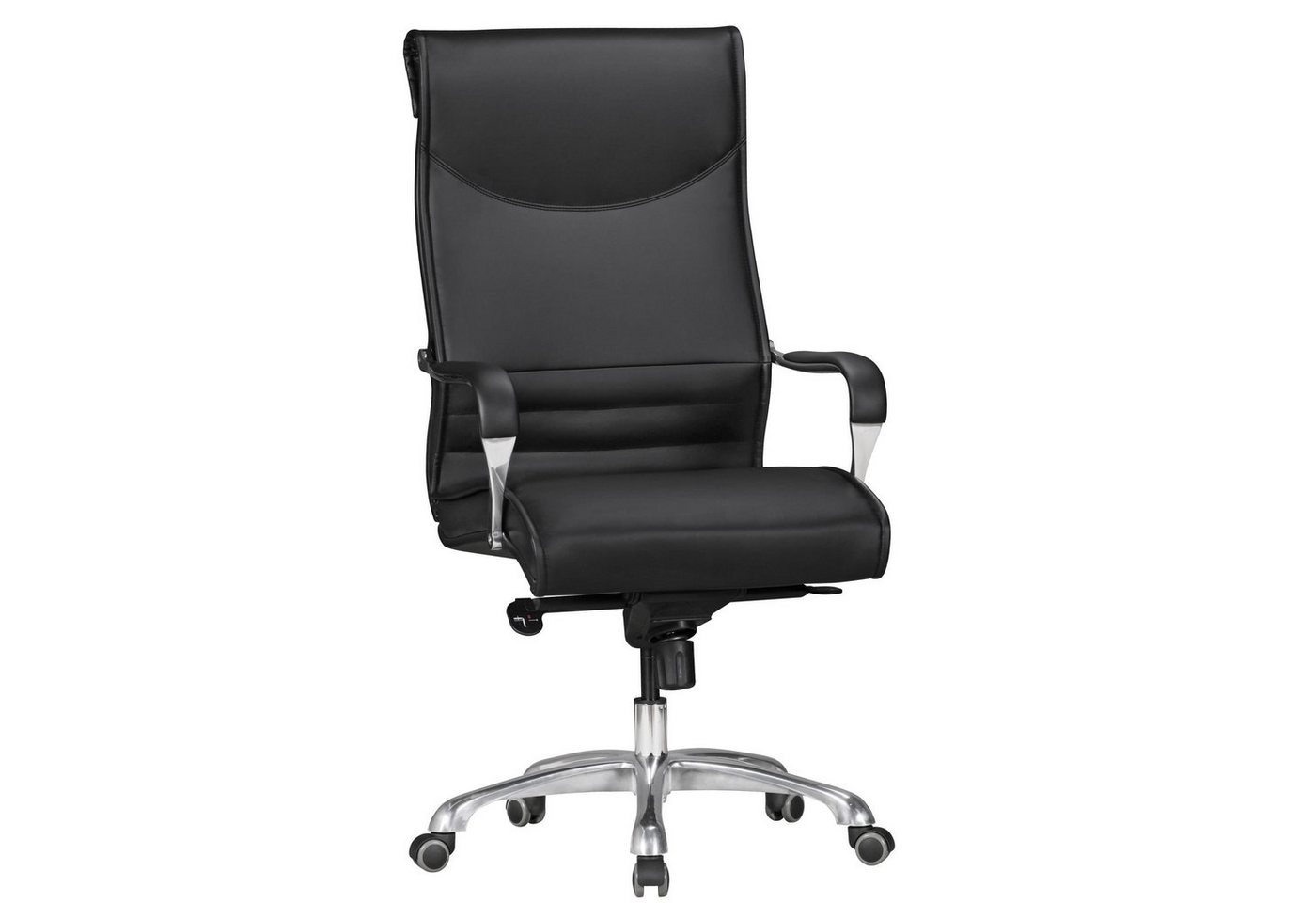 möbelando Bürostuhl Bürostuhl BIGBOSS Bezug Kunstleder Schwarz Schreib, Bürostuhl BIGBOSS Bezug Kunstleder Schwarz Schreibtischstuhl bis 150 kg, XXL Design Chefsessel höhenverstellbar, Drehstuhl ergonomisch mit Armlehnen & hoher Rückenlehne, Wippfunktion von möbelando