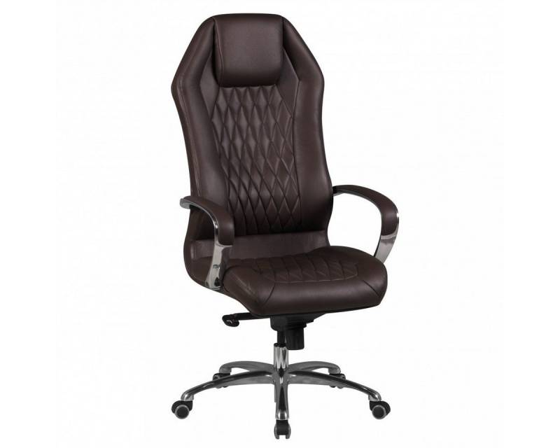 möbelando Bürostuhl Bürostuhl MONTEREY Echt-Leder Braun Schreibtischstuhl 120KG Chefsessel, 67 x 136 x 70 cm (B/H/L) von möbelando