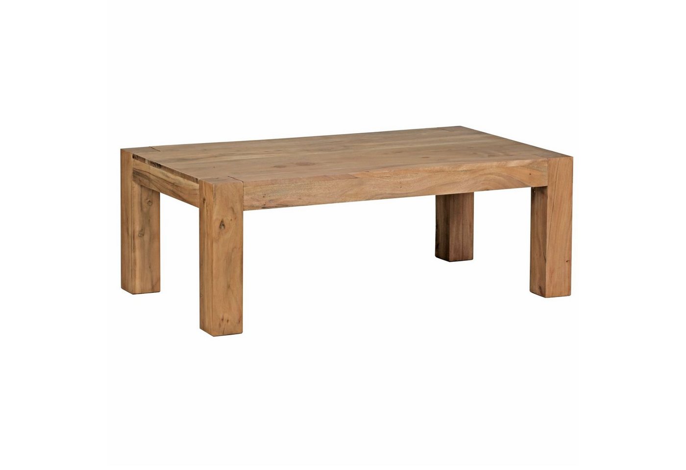 möbelando Couchtisch Couchtisch MUMBAI Massiv-Holz Akazie 110 cm breit, Couchtisch MUMBAI Massiv-Holz Akazie 110 cm breit Wohnzimmer-Tisch Design Natur-Produkt Landhaus-Stil Beistelltisch von möbelando