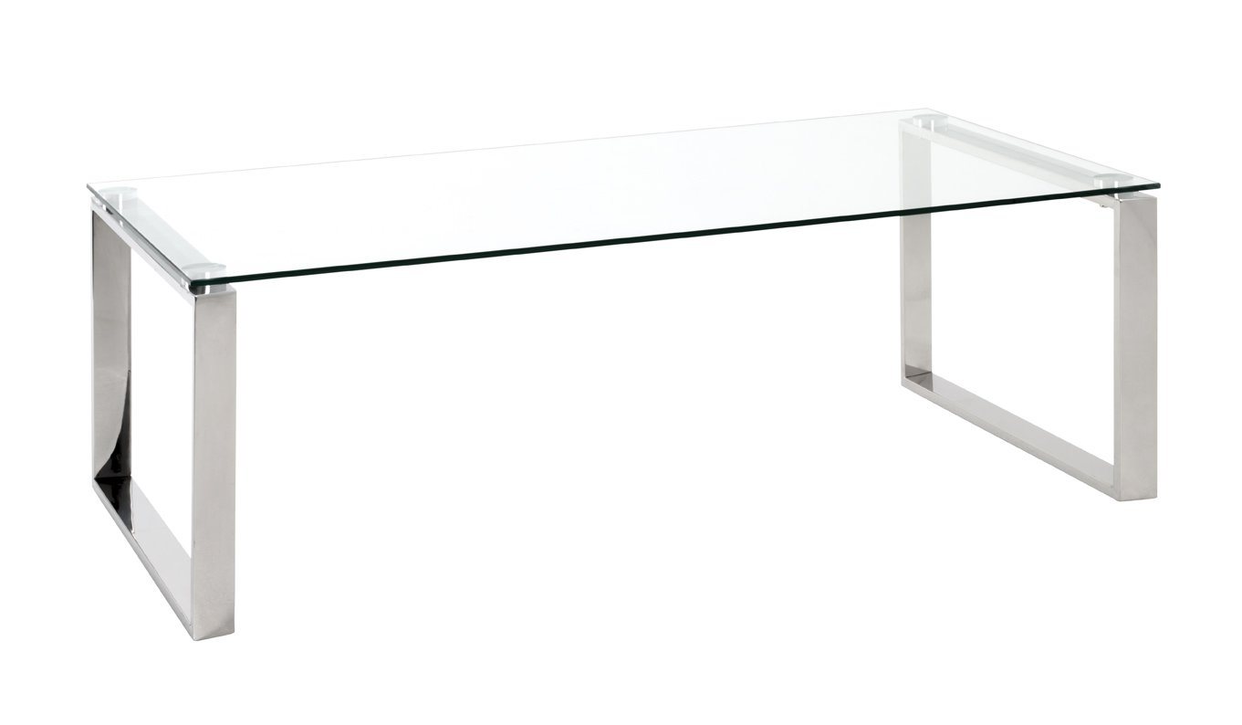 PREISBRECHER Couchtisch David 2, Couchtisch Gestell aus Edelstahl glänzend, Ablage aus Sicherheitsglas PREISBRECHER Couchtisch David 2, Couchtisch Gestell aus Edelstahl glänzend, Ablage aus Sicherheitsglas von PREISBRECHER