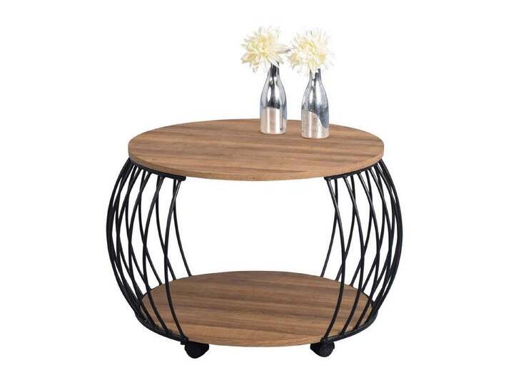 möbelando Couchtisch Frechen, 60 x 47 x 60 cm (B/H/T), braun von möbelando