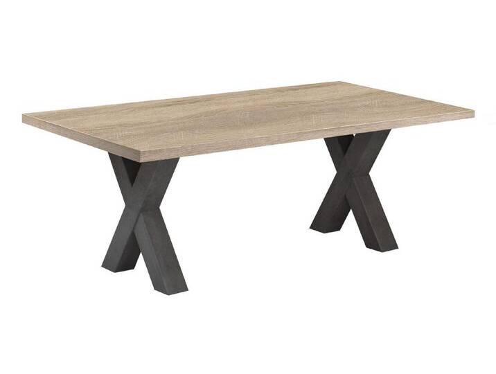 möbelando Couchtisch Mister (BxHxT: 120x47x70 cm), in graphit / eiche sägerau, braun von möbelando
