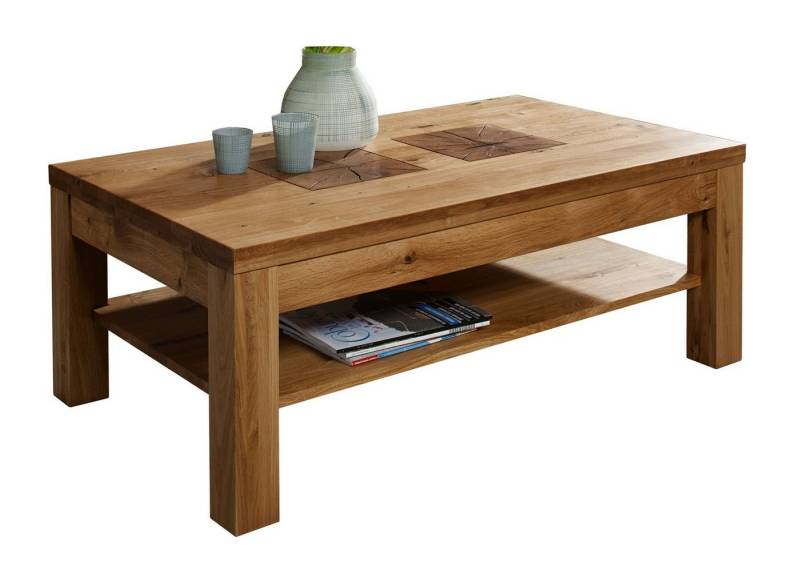 G+K Möbelvertriebs GmbH Couchtisch aus Wildeiche in natur geölt (BxHxT: 118x45x70 cm) von G+K Möbelvertriebs GmbH