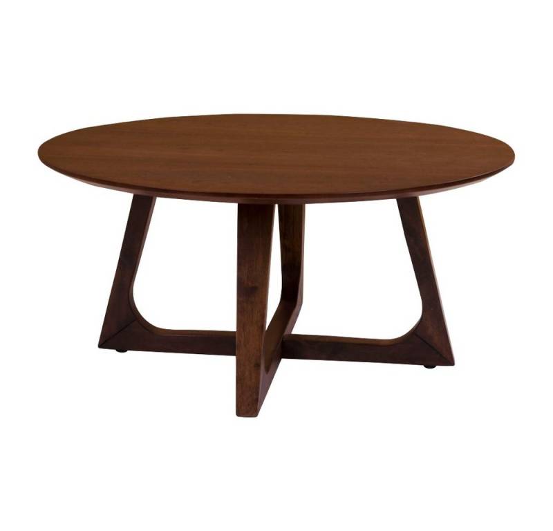 House Nordic Couchtisch in Braun, Nussbaum - 75x36x75cm (BxHxT) von House Nordic