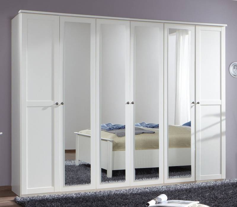 freiraum Drehtürenschrank Chalet (BxHxT: 270x210x58 cm) in WEISS mit 6 Türen und 3 Einlegeböden von freiraum