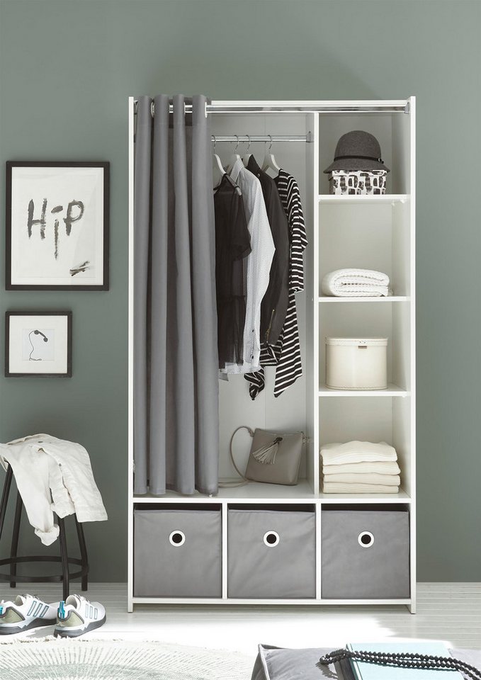 möbelando Kleiderschrank Jill 100 x 180 x 50 cm (B/H/T) möbelando Kleiderschrank Jill 100 x 180 x 50 cm (B/H/T) von möbelando
