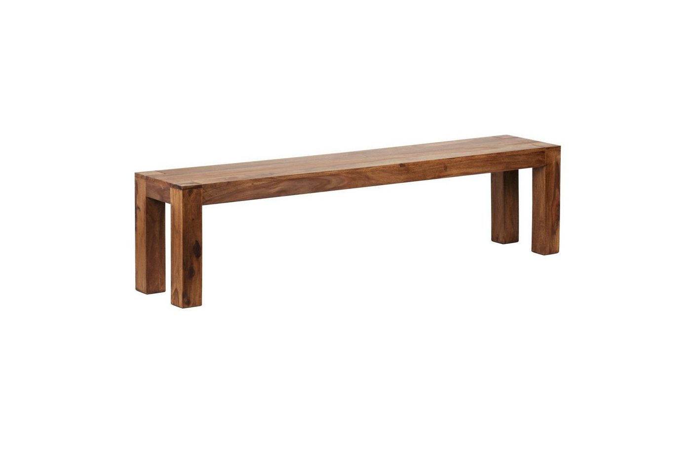 möbelando Sitzbank Esszimmer Sitzbank MUMBAI Massiv-Holz Sheesham, Esszimmer Sitzbank MUMBAI Massiv-Holz Sheesham 180 x 45 x 35 cm Holz-Bank Natur-Produkt Küchenbank im Landhaus-Stil von möbelando