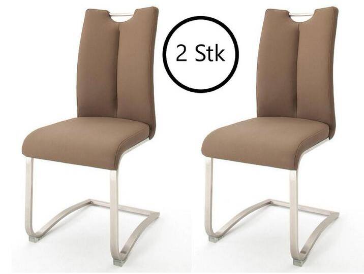 möbelando Esszimmerstuhl Kerrin (2-er Set, 2 St), 45 x 102 x 58 cm (B/H/T), Cappuccino von möbelando