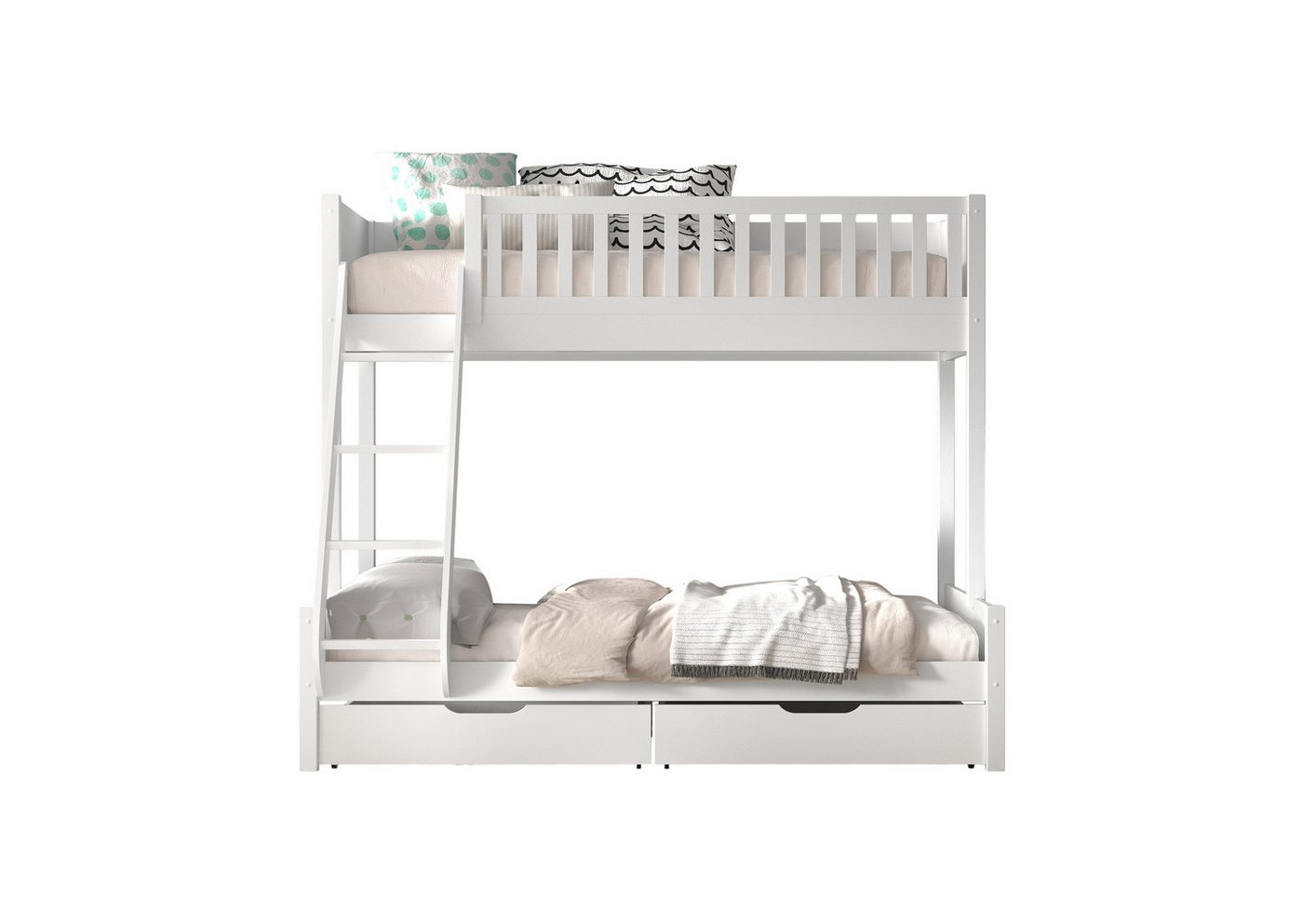 möbelando Etagenbett SCOTT, 207,6 x 175,4 x 157,5 cm (B/H/T) von möbelando