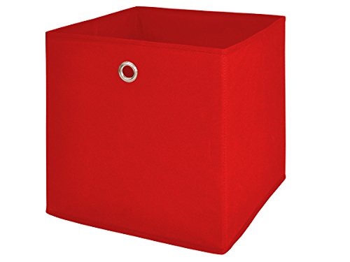 möbelando Faltbox Schachtel Box Vlies Kiste Aufbewahrungsbox Metallöse Spielkiste One I (Rot) von möbelando