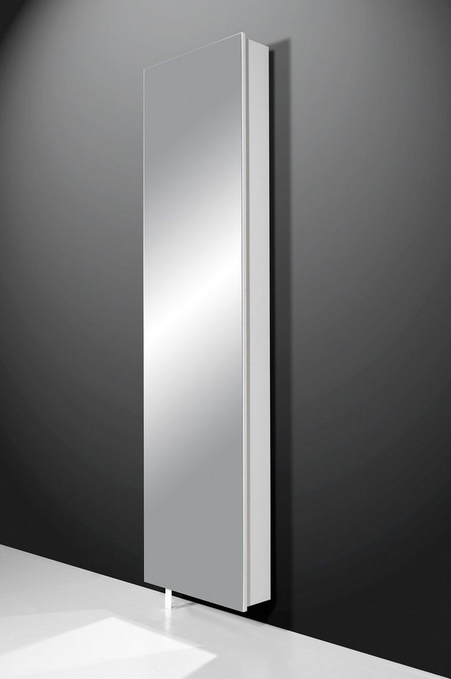 möbelando Garderobenschrank 381 (BxHxT: 50x195x18 cm) in weiss mit einer Tür von möbelando