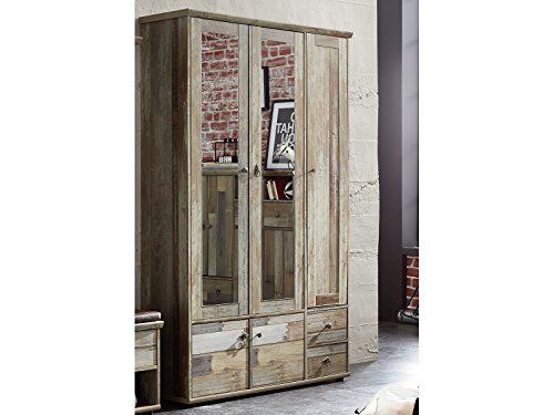 möbelando Garderobenschrank Flurschrank Beistellschrank Dielenschrank Schrank Britta II von möbelando