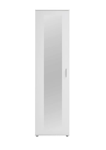 möbelando Garderobenschrank >INCA 2< in weiß - 50x184x34,5cm (BxHxT) von möbelando