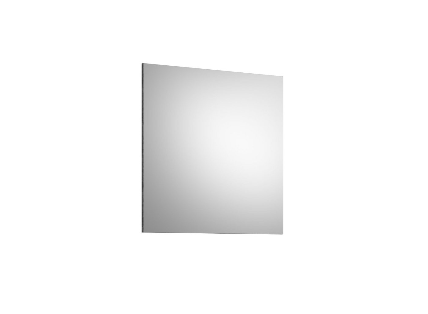 möbelando Wandspiegel Sandusky, Moderner Spiegel, Trägerplatte aus Spanplatte in Rauchsilber Nachbildung. Breite 90 cm, Höhe 87 cm, Tiefe 2 cm von möbelando