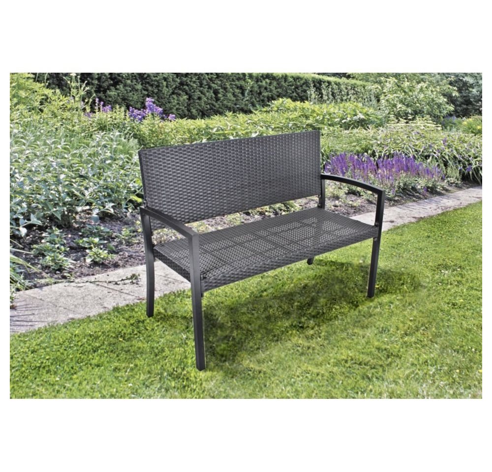 möbelando Gartenbank Sanremo, in schwarz. Abmessungen (BxHxT) 118x87x60 cm von möbelando