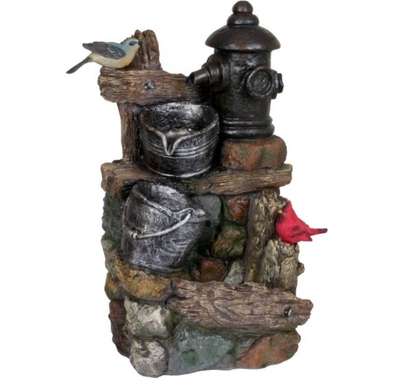 Harms Import Gartenbrunnen aus Polyresin in mehrfarbig. Abmessungen (LxBxH) 25x36x60 cm von Harms Import