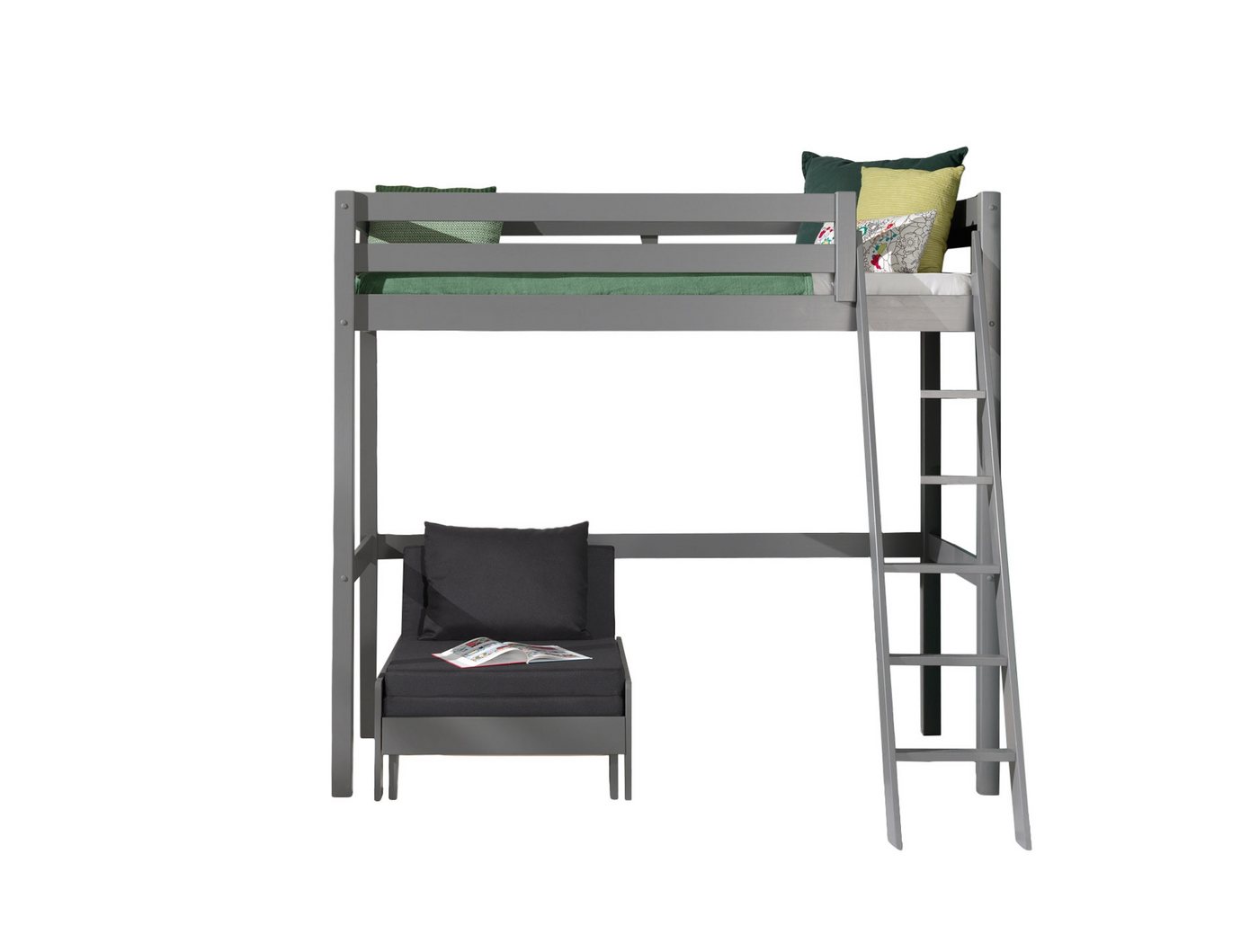 möbelando Hochbett PINO 209 x 190 x 165 cm (B/H/T) von möbelando