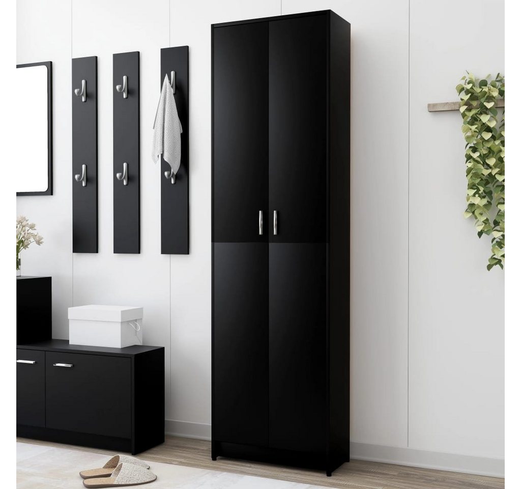 möbelando Hochschrank 3002978 (LxBxH: 25x55x189 cm) in Schwarz mit 2 Türen von möbelando