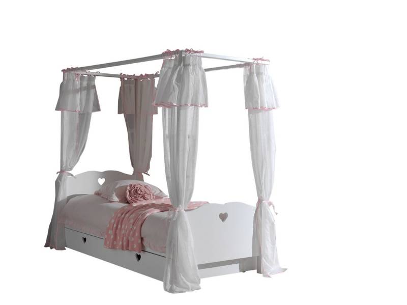 möbelando Jugendzimmer-Set AMORI, aus Massiv Kiefer und MDF in Weiß mit einer Schublade. von möbelando