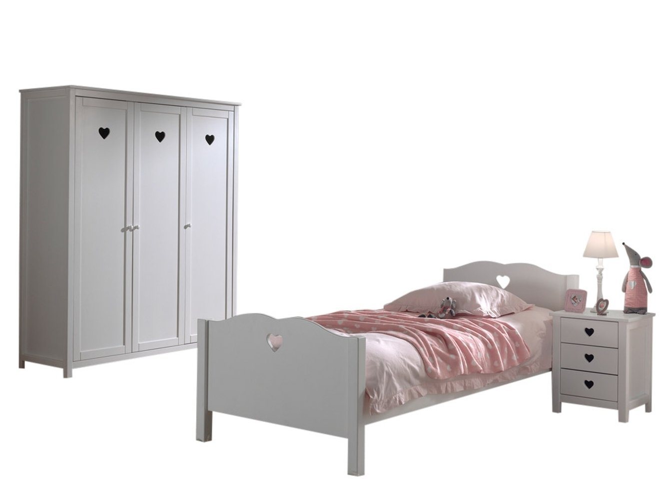 Vipack Jugendzimmer-Set aus Massiv Kiefer und MDF in Weiß. Vipack Jugendzimmer-Set aus Massiv Kiefer und MDF in Weiß. von Vipack