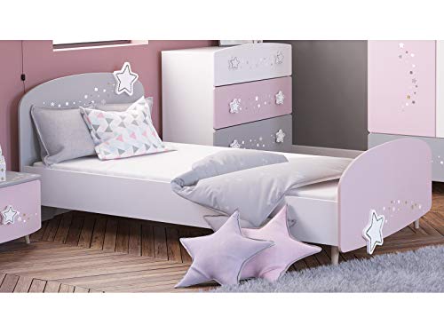 möbelando Kinder-Bett Motivbett Einzelbett Mädchenbett Prinzessinnenbett Savannah I von möbelando