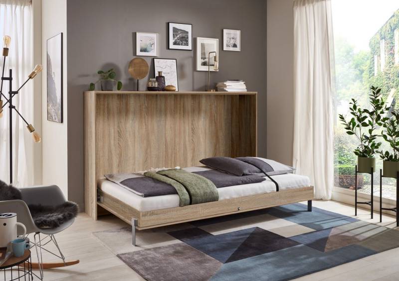 freiraum Klappbett Juist (BxHxT: 212x134x43 cm) in EICHE SAEGERAU-NACHBILDUNG von freiraum