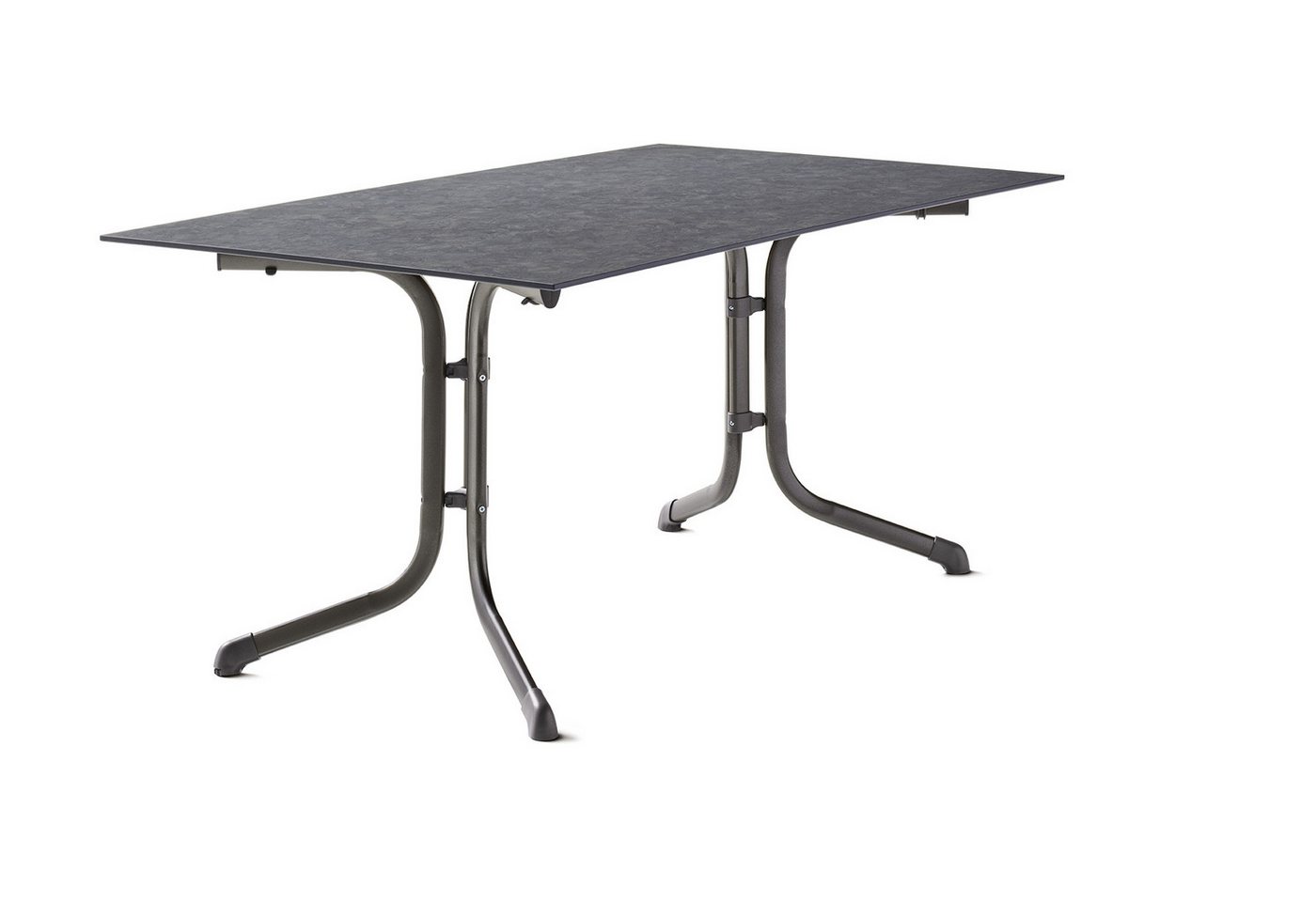 Sieger Gartenmöbel Klapptisch in Schiefer anthrazit, Polytec® - 160x73x90cm (BxHxT) von Sieger Gartenmöbel