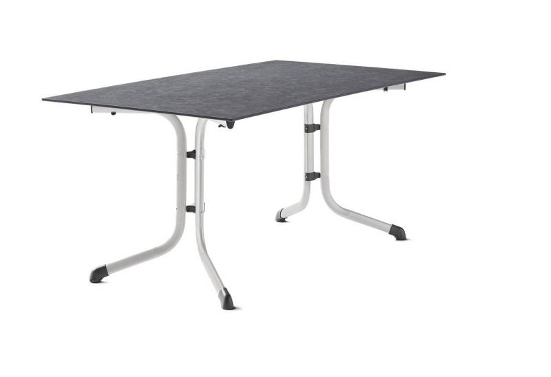 Sieger Gartenmöbel Klapptisch in Schiefer anthrazit, Polytec® - 160x73x90cm (BxHxT) von Sieger Gartenmöbel