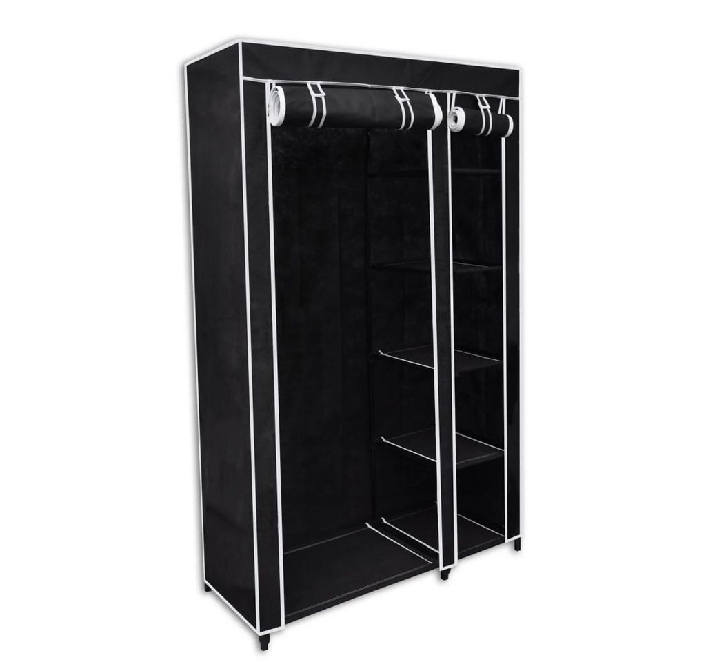 möbelando Kleiderschrank 297407 (LxBxH: 45x110x175 cm) aus Stoff in Schwarz von möbelando