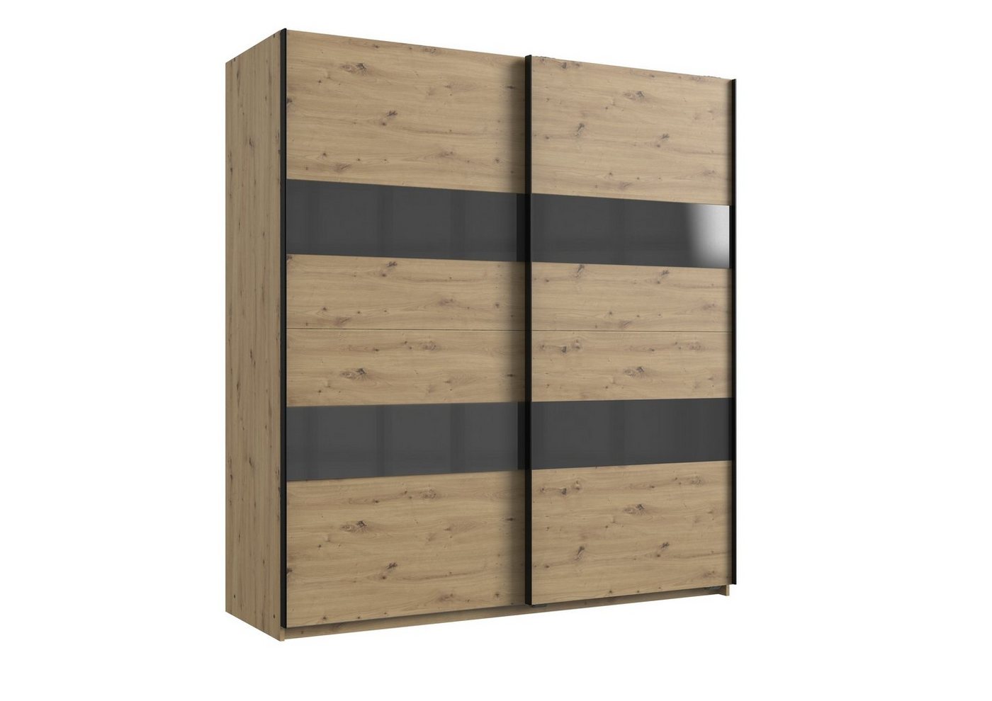 freiraum Kleiderschrank Altona1 (B/H/T: 180x198x64 cm) in Artisan-Eiche-Nachbildung mit 2 Türen und 4 Einlegeböden von freiraum