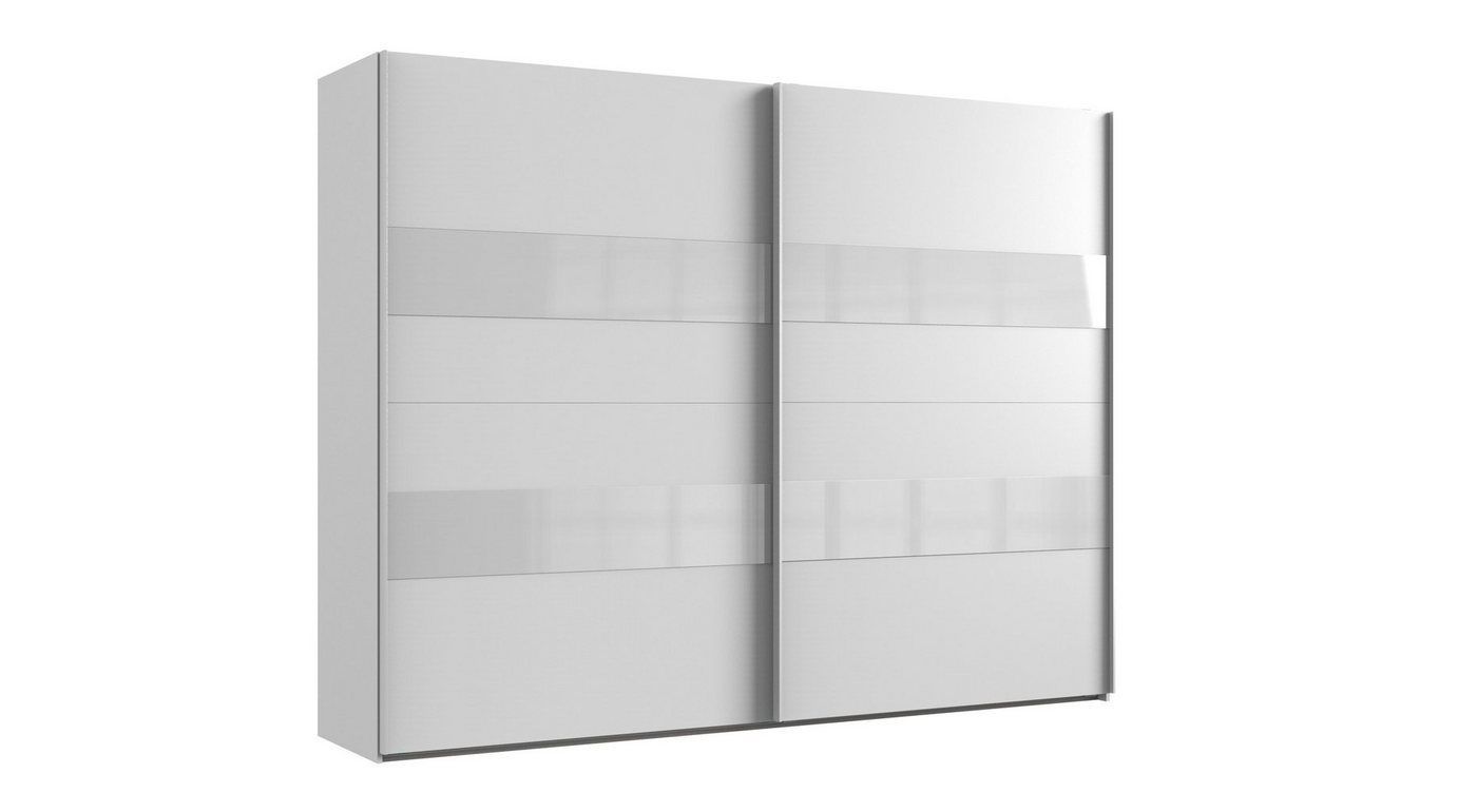 möbelando Kleiderschrank »Altona2« aus Spanplatte in Weiß mit 2 Türen und 5 Einlegeböden. Abmessungen (B/H/T) 270x210x65 cm von möbelando