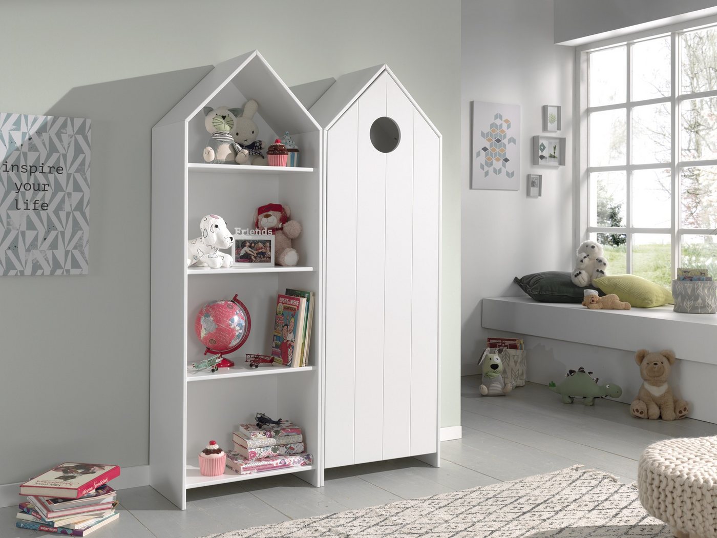 möbelando Kleiderschrank CASAMI 115,2 x 171,3 x 37 cm (B/H/T) von möbelando