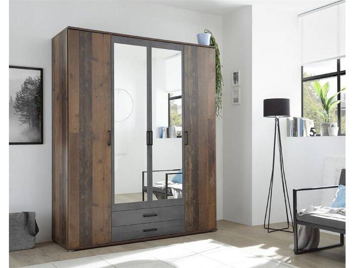 möbelando Kleiderschrank Cilli 159 x 197 x 54 cm (B/H/T) von möbelando