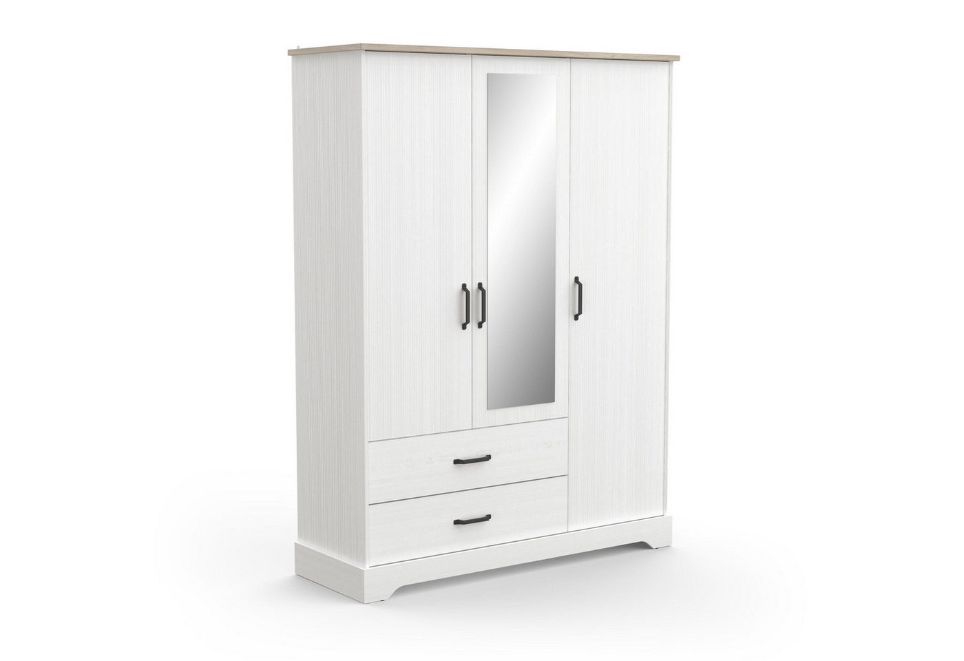 PREISBRECHER Kleiderschrank Cottage 148,6 x 199,6 x 57,1 cm (B/H/T) von PREISBRECHER