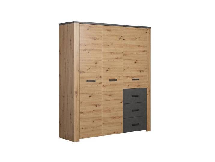 möbelando Kleiderschrank Follow 171 x 212 x 60 cm (B/H/T), braun von möbelando