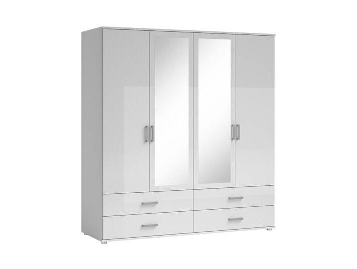 möbelando Kleiderschrank Ivar 180 x 190 x 51 cm (B/H/T), weiß von möbelando