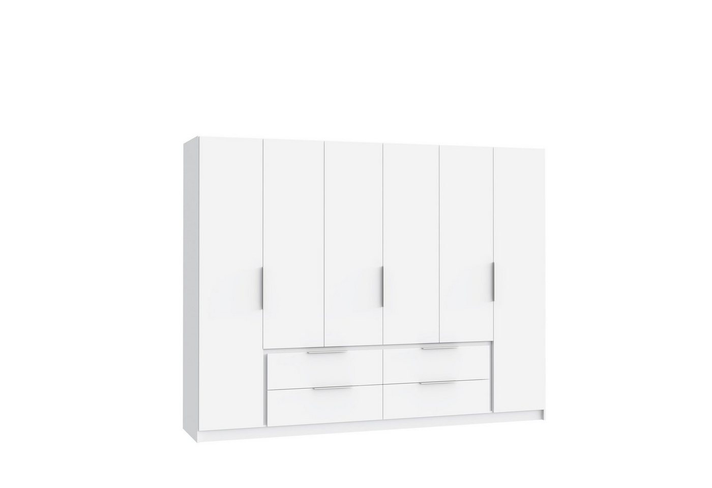 freiraum Kleiderschrank Luano (BxHxT: 269,7x210,5x60 cm) in Weiss mit 4 Schubladen und 6 Türen von freiraum