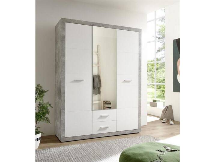 möbelando Kleiderschrank Stern 151 x 198 x 55 cm (B/H/T) von möbelando