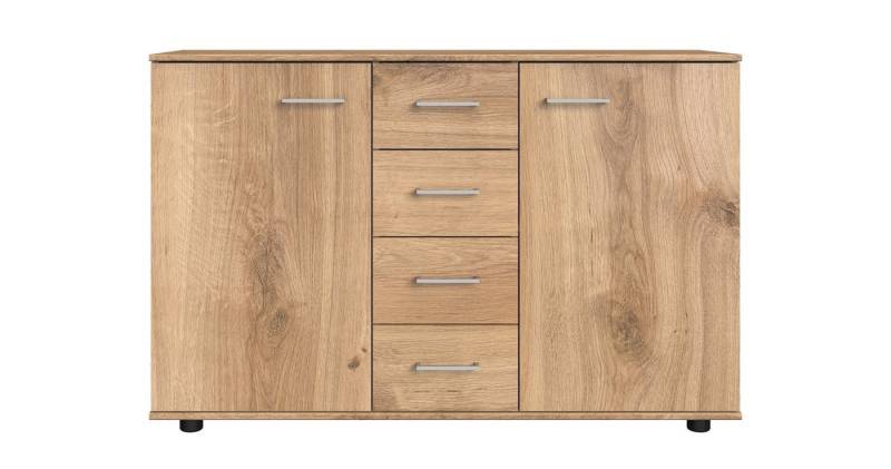 Wimex Kombikommode in PLANKENEICHE NACHBILDUNG - 130x83x41cm (BxHxT) von Wimex