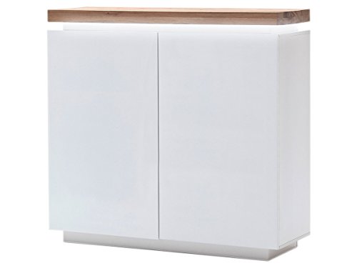 möbelando Kommode Anrichte Sideboard Mehrzweckschrank Beistellkommode mit LED Lisa III von möbelando