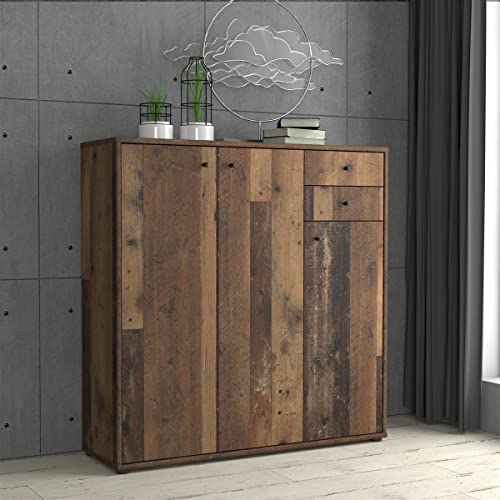 möbelando Kommode Beistellschrank Anrichte Standschrank Holzschrank Schrank Tembi I Old Wood Vintage von möbelando