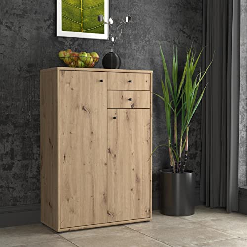 möbelando Kommode Holzschrank Standschrank Anrichte Beistellschrank Schrank Tembi II Artisan Eiche möbelando Kommode Holzschrank Standschrank Anrichte Beistellschrank Schrank Tembi II Artisan Eiche von möbelando