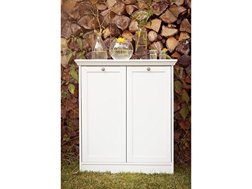möbelando Kommode Sideboard Highboard Anrichte Standschrank Schrank weiß Landsted I von möbelando