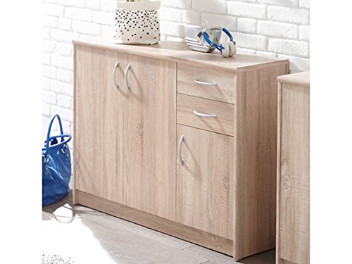 möbelando Kommode Standschrank Sideboard Beistellschrank Holzkommode Schrank Olli V Sonoma-Eiche von möbelando