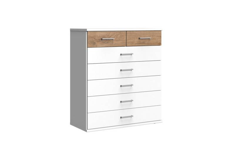 Wimex Kommode in Weiß mit 7 Schubladen (B/H/T: 90x106x40 cm) von Wimex