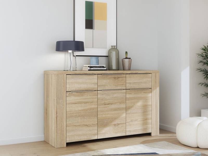 FORTE Kommode in beige - 143,8x86,6x41,3cm (BxHxT) von FORTE