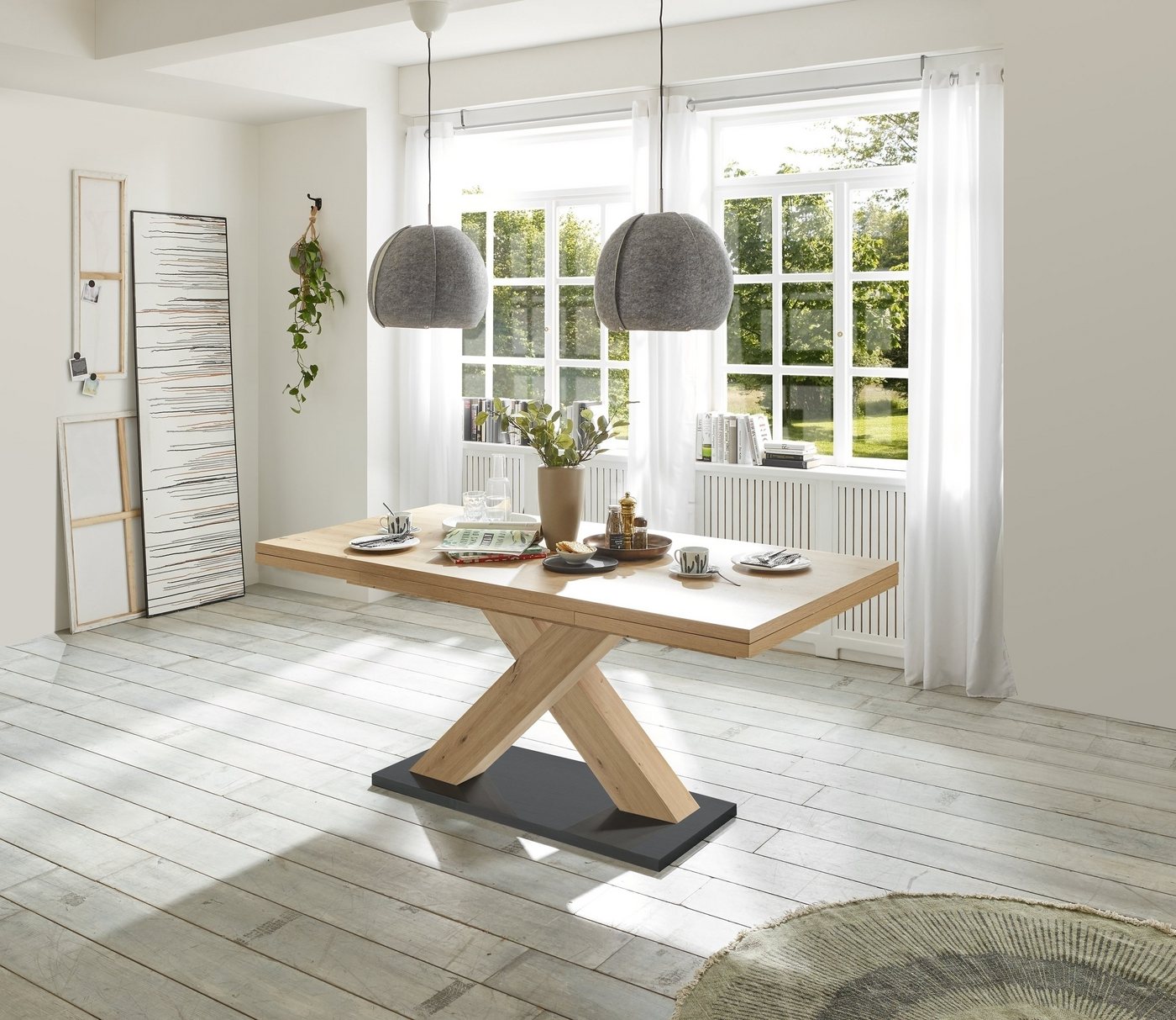 Mäusbacher Kulissentisch in asteiche - 180x76x90cm (BxHxT) von Mäusbacher