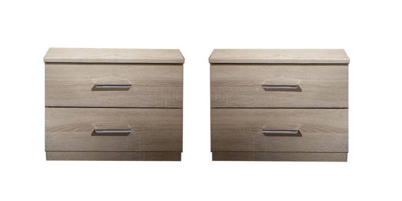 Wimex Nachtschrank (2er-Set) in EICHE SAEGERAU-NACHBILDUNG - 104x40x38 (BxHxT) (2er-Set, 2er-Set) von Wimex
